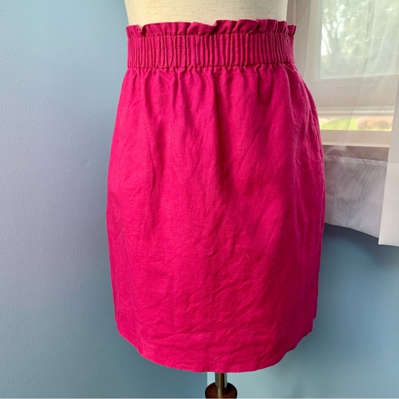 J. Crew Hot Pink Sidewalk Skirt - Picture 2 of 9